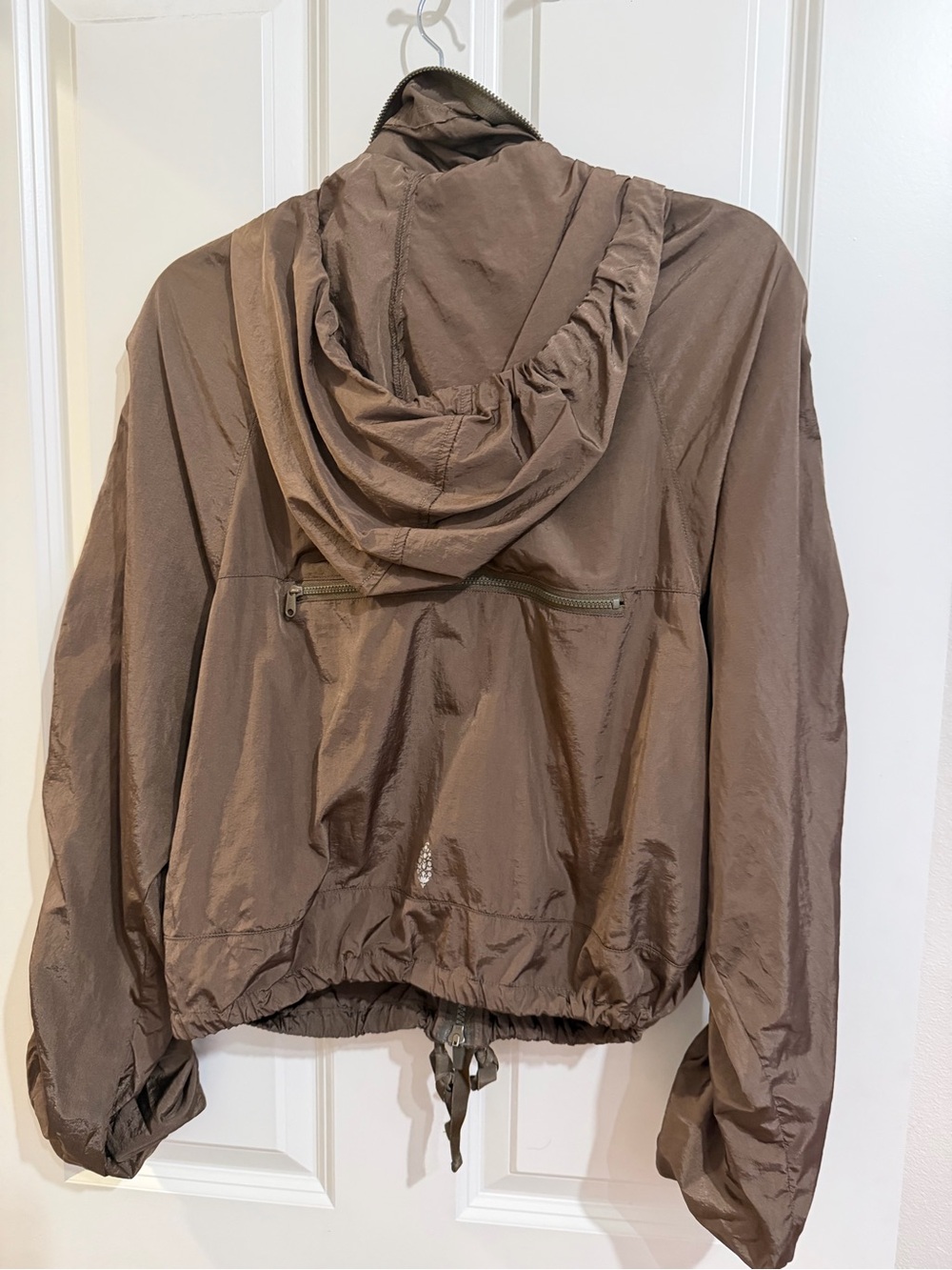 Free people movement way home packable jacket dark olive green color. Size small - Picture 2 of 5